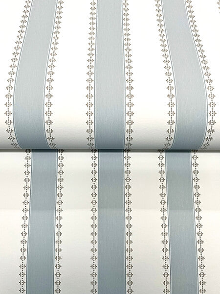 Tilford Light Blue Awning Stripe Wallpaper