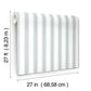Tilford Light Blue Awning Stripe Wallpaper