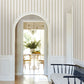 Tilford Beige Awning Stripe Wallpaper