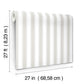 Tilford Light Grey Awning Stripe Wallpaper