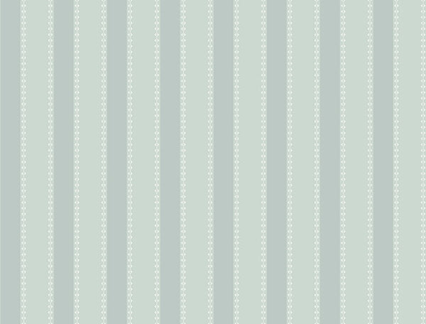 Tilford Blue Awning Stripe Wallpaper
