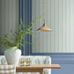Tilford Blue Awning Stripe Wallpaper