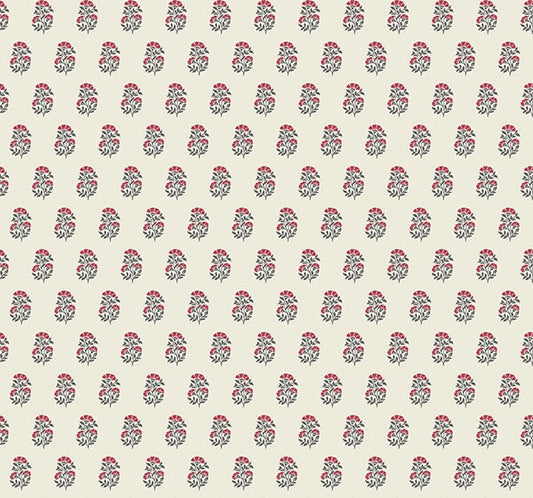 Sylvie Ruby Floral Wallpaper