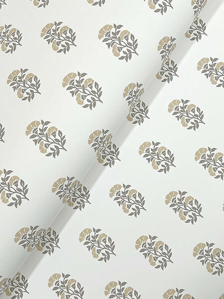 Sylvie Neutral Floral Wallpaper