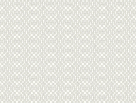 Brioni Grey Floral Stamp Wallpaper