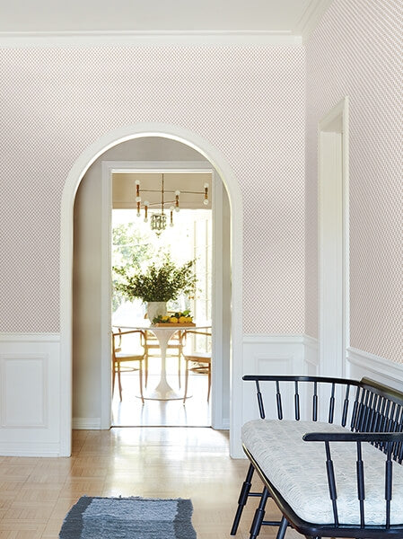 Brioni Grey Floral Stamp Wallpaper