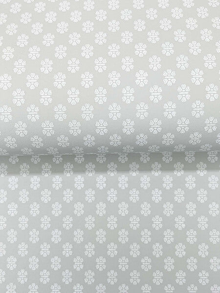 Brioni Grey Floral Stamp Wallpaper