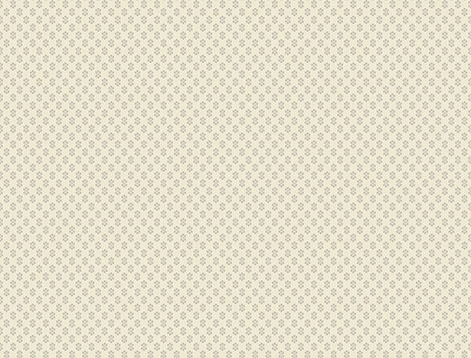 Brioni Cream Floral Stamp Wallpaper