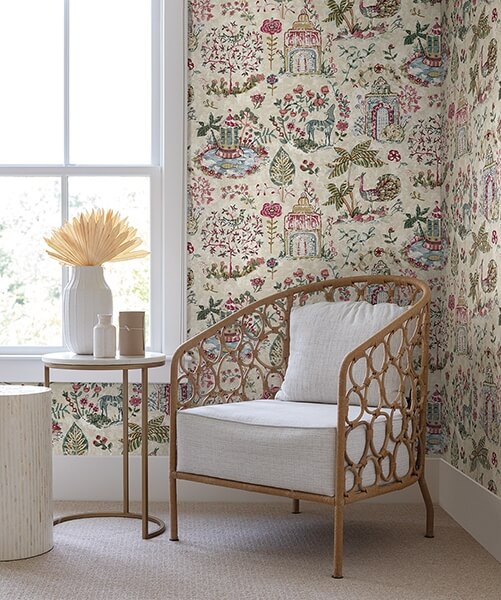 Parc Merlot Garden Dreams Wallpaper