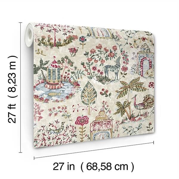 Parc Merlot Garden Dreams Wallpaper