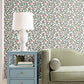 Framboise Pink Berry Vines Wallpaper