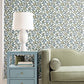 Framboise Blue Berry Vines Wallpaper