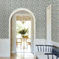 Framboise Blue Berry Vines Wallpaper