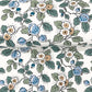 Framboise Blue Berry Vines Wallpaper