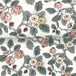Framboise Blush Berry Vines Wallpaper