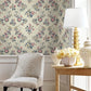Genevieve Rose Floral Trail Wallpaper