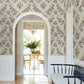 Genevieve Rose Floral Trail Wallpaper