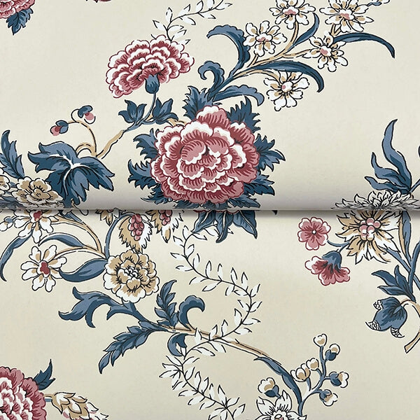 Genevieve Rose Floral Trail Wallpaper
