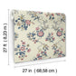 Genevieve Rose Floral Trail Wallpaper