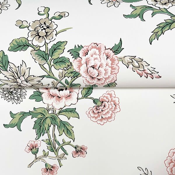 Genevieve Blush Floral Trail Wallpaper