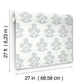 Souci Light Blue Marigolds Wallpaper