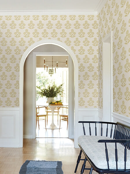Souci Butter Marigolds Wallpaper