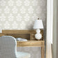 Souci Beige Marigolds Wallpaper