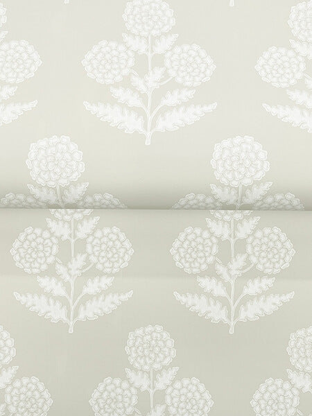 Souci Beige Marigolds Wallpaper
