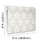 Souci Beige Marigolds Wallpaper