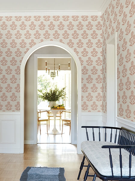 Souci Rose Marigolds Wallpaper