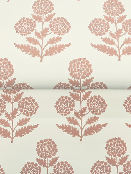 Souci Rose Marigolds Wallpaper