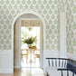Souci Green Marigolds Wallpaper