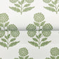 Souci Green Marigolds Wallpaper