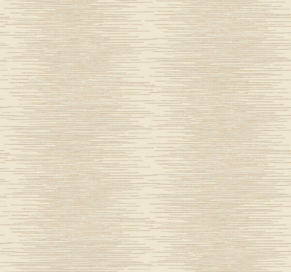 Operetta Cream Metallic Columns Wallpaper