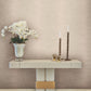 Operetta Blush Metallic Columns Wallpaper