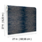 Operetta Navy Metallic Columns Wallpaper