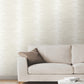 Operetta White Metallic Columns Wallpaper
