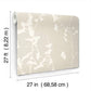 Ginkgo Silhouette Taupe Cork Wallpaper