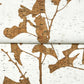 Ginkgo Silhouette Light Brown Cork Wallpaper