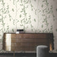 Ginkgo Silhouette Sage Cork Wallpaper