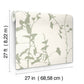 Ginkgo Silhouette Sage Cork Wallpaper