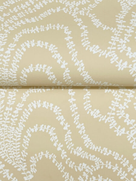 String of Pearls Butter Vine Wallpaper
