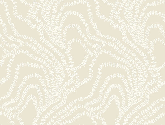 String of Pearls Beige Vine Wallpaper
