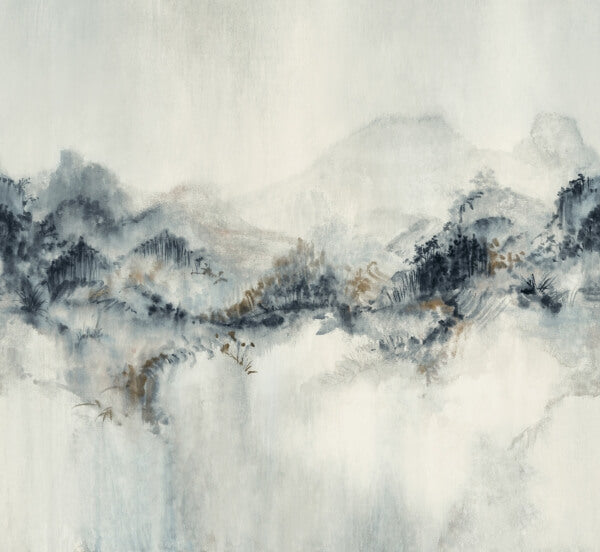 Mystic Overlook Blue Wall Mural