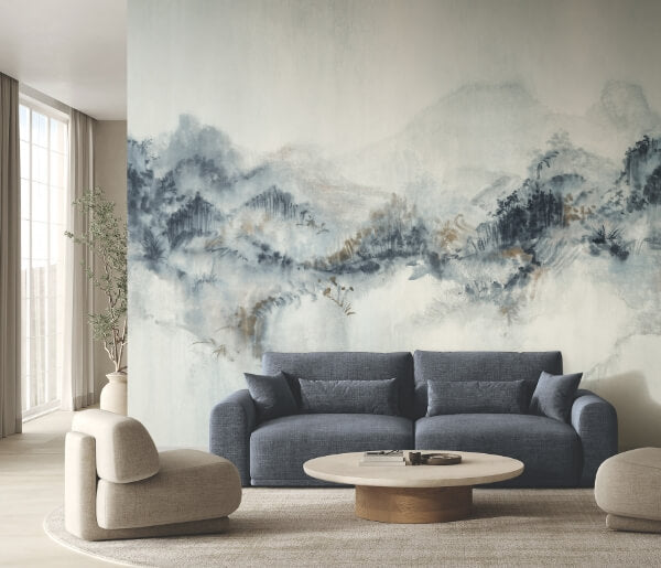 Mystic Overlook Blue Wall Mural