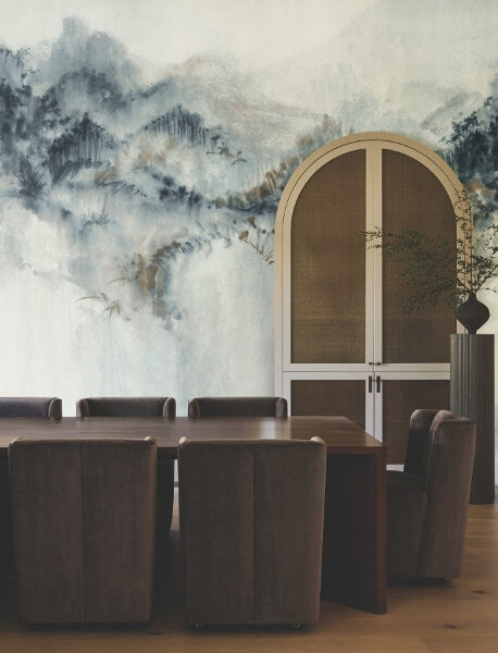 Mystic Overlook Blue Wall Mural