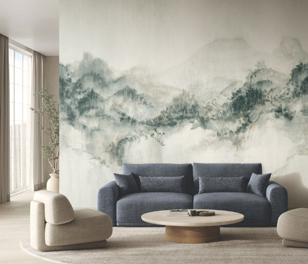 Mystic Overlook Green Wall Mural