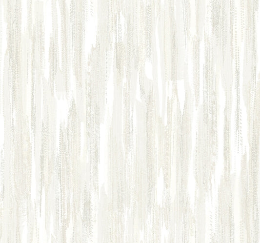 Tribeca White Texture Stripe Wallpaper