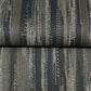 Tribeca Charcoal Texture Stripe Wallpaper