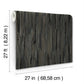 Tribeca Charcoal Texture Stripe Wallpaper